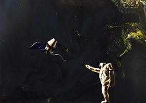 «Странник». Холст, акрил, масло. Размер 50х70 см. 2019 год.